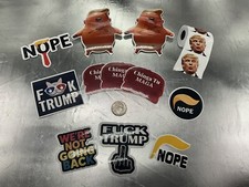 Anti Trump F Trump 12 Sticker Bundle President 2024 Vinyl Bumper Sticker New