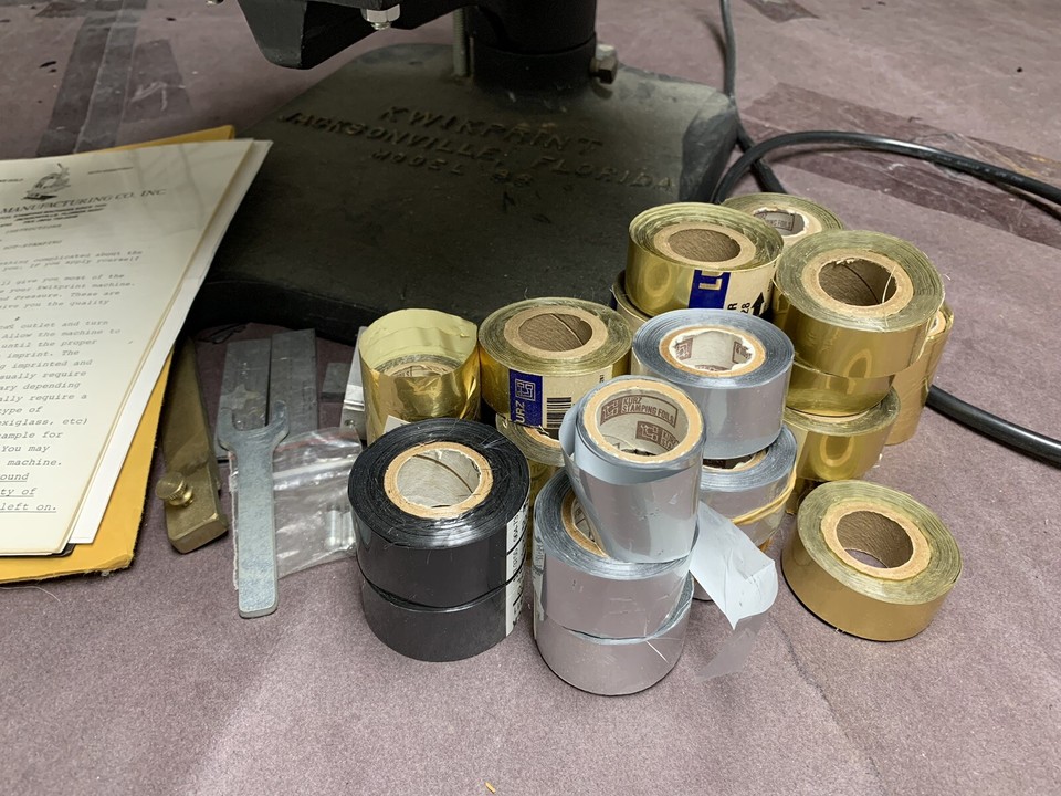 Kwikprint Hot Stamping Machine Model 86 Working Plus Manual And