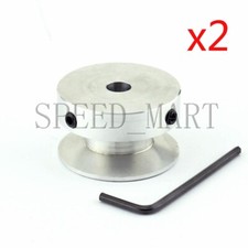 2pcs A Type Pulley Aluminium Alloy V Groove OD 40mm Bore 17mm for A Belt Motor