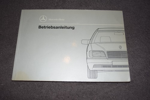 Betriebsanleitung Bedienungsanleitung Mercedes W140 300SE-500SEL sehr gut