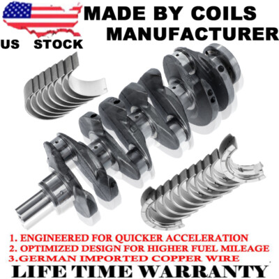Soillar Main & Rod Bearing Kit – 2.4L Ecotec – Fits 2000-2017 Buick Chevy Equinox Malibu – Standard Size