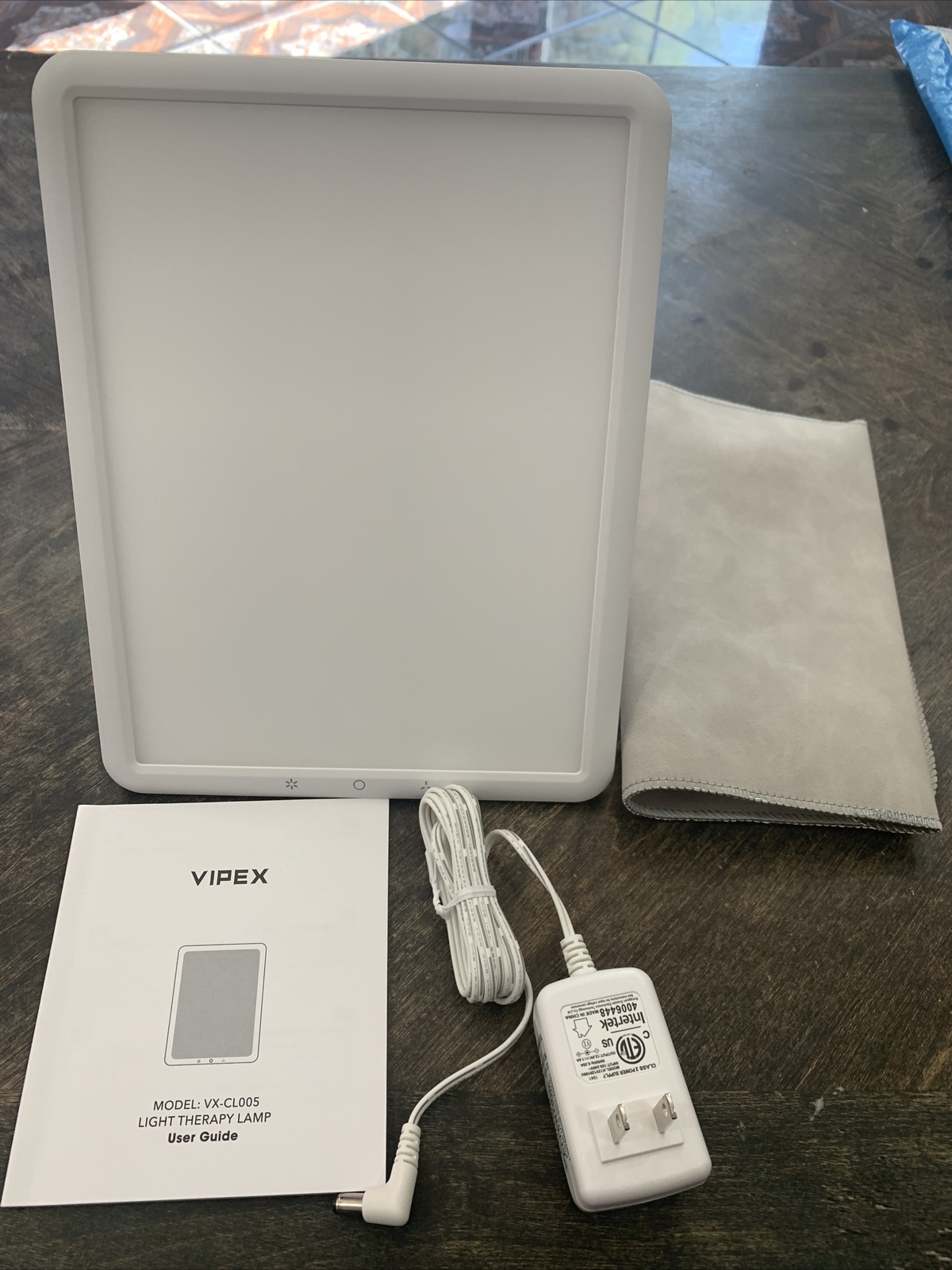 VIPEX Light Therapy Lamp UltraThin 10000 Lux with Adjustable