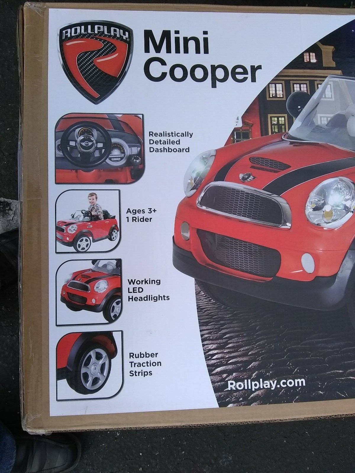 rollplay 6v mini cooper
