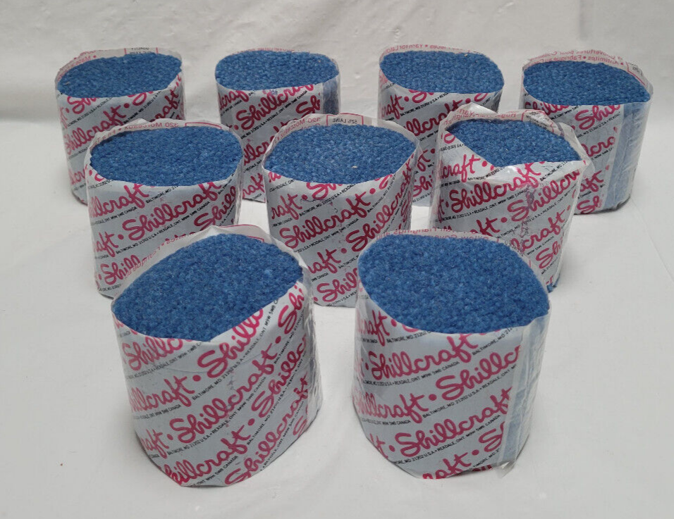 Lot of 9 Shillcraft Latch Hook Yarn Color 74 Blue Dye Lot 5058 eBay