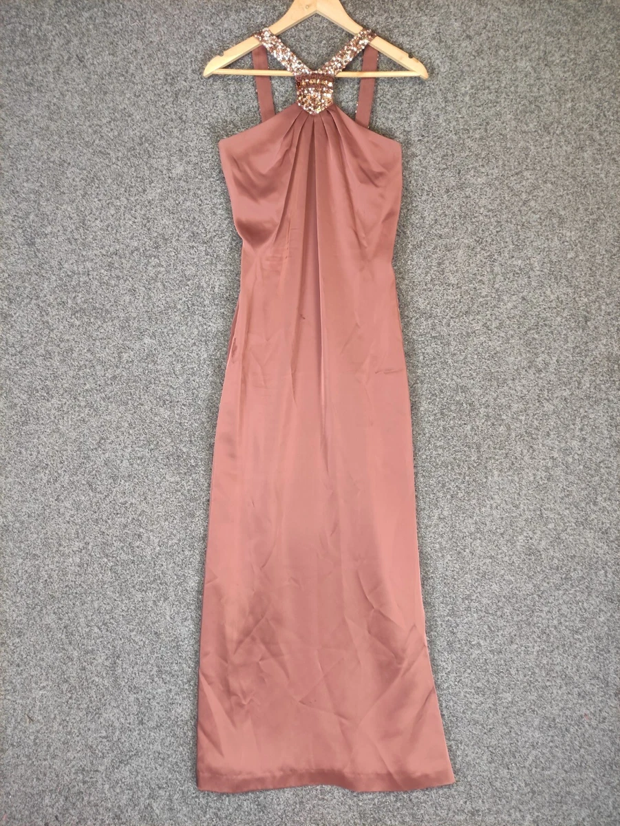 evening summer party dress Chiffon Empire Waist Maxi Dress – Summer Party Gown 2618 Burgundy / M main image 1