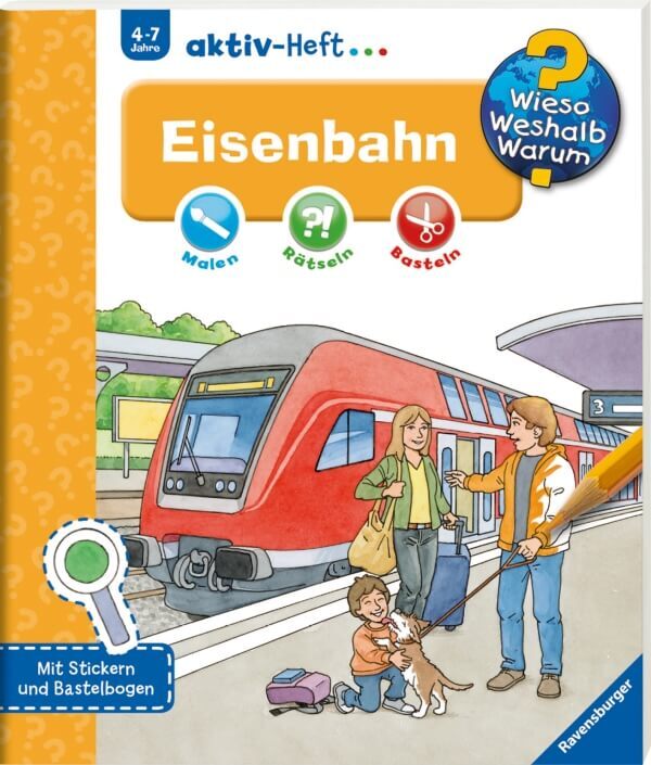 Thumbnail - Ravensburger 32689 Wieso? Weshalb? Warum? Aktiv-heft Eisenbahn