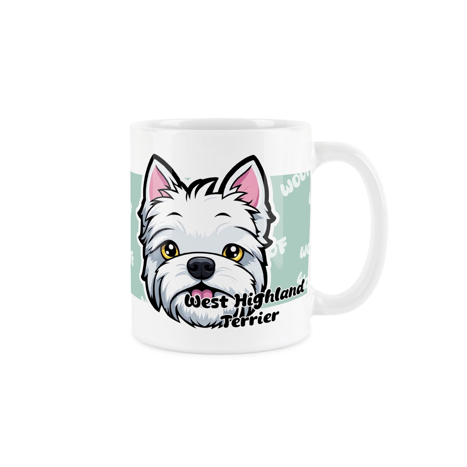 Westie Mug - Cartoon Dogs Ceramic Tea/Coffee Gift Cup