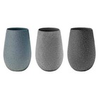 Stölzle Lausitz STONES Becher 465 ml Glas grau einzeln und 6er Sets Steinoptik