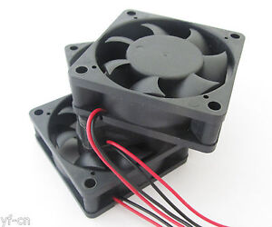 1pc Brushless DC Cooling Fan 60x60x25mm 6025 7 blades 12V 0.15A 2pin Connector 
