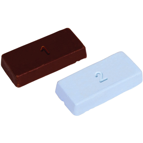 wolfcraft Set di paste per lucidare da 2 pezzi I 2134000 I Per la prelucidatura
