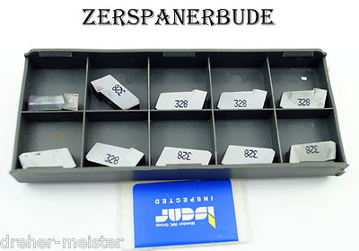 10  Wendeplatten GSFN 5.78 IC32 Self-Grip Schneideinsätze z. Trenn-/Nutenfräsen 