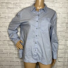 Ba&sh button down blouse striped 3 l large lo...