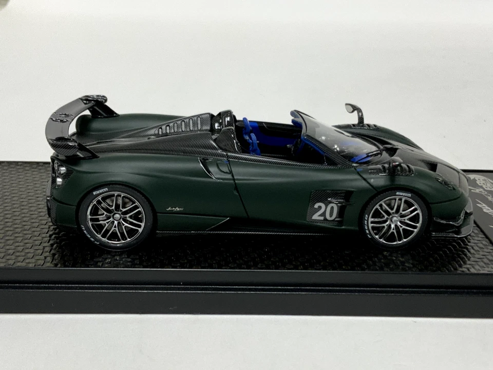 1/43 BBR Pagani BC Roadster verde oscuro mate limitado 48 piezas BBRC226D TA014 Foto 3 de 4