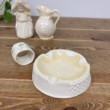 Vintage Belleek Lot Of 4 Pieces Replacements Random Pieces