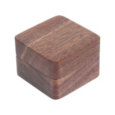 1PC Simplicity Ring Box Wooden Engagement Ring Box for Wedding Ceremony Travel