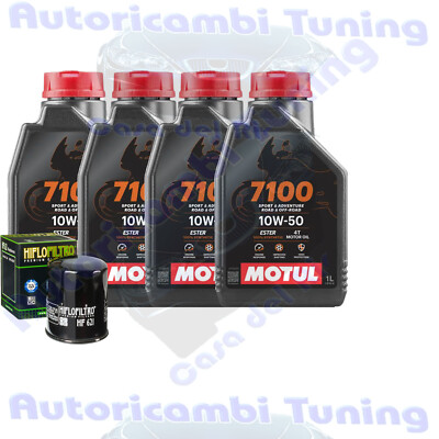 Kit Tagliando Olio Motul 7100 10W50 + Filtro Per Arctic Cat TRV550i GT EFI�2012