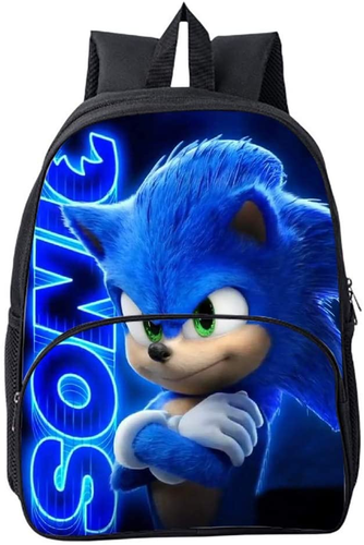 Blue Backpack Laptop Cartoon Bag Free 