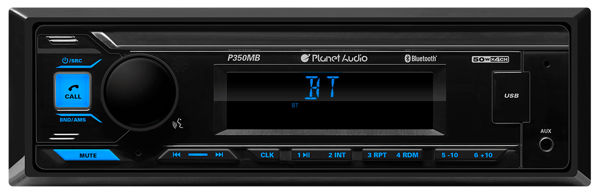  Planet Audio P350MB Car Audio Stereo System - Single Din,  Bluetooth Audio and Hands-Free Calling, MP3, USB Audio, USB Charging, AUX  Input, AM/FM Radio Receiver, No CD Player : Electronics