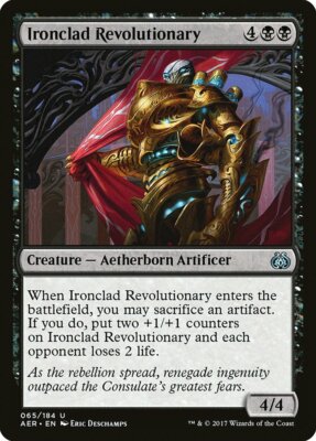 4 Ironclad Revolutionary 4x x4 - NM - Aether Revolt - SPARROW MAGIC mtg