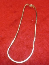 WHOLESALE LOT 24 OF 14KT GOLD PLATED 7 INCH 1MM  DIAMOND CUT COBRA BRACELETS