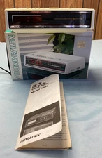 Vintage Soundesign Digital Alarm Clock AM/FM Radio Model# 3620 ~ 1980's ~ Tested