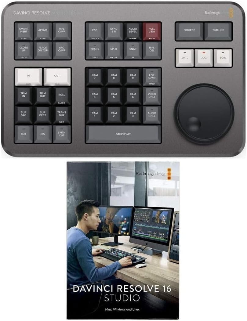 Blackmagic Design DaVinci Resolve Speed Editor Bundle with DaVinci