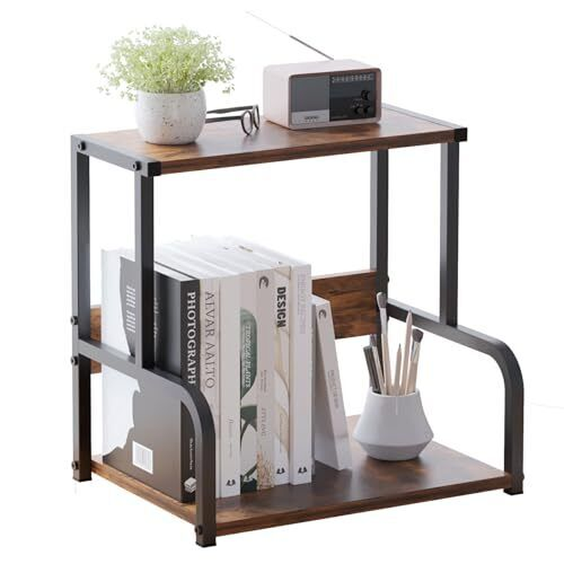 Office Desk Shelf Organizer, Wood Desktop Bookshelf Supplies Storage eBay