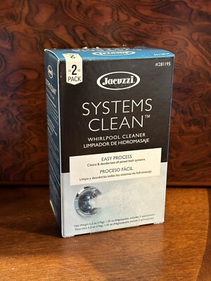 Jacuzzi Systems Clean Jacuzzi & Whirlpool Tub Cleaner / 6.2 oz ~ Deep Cleaning Powder - 2 ...
