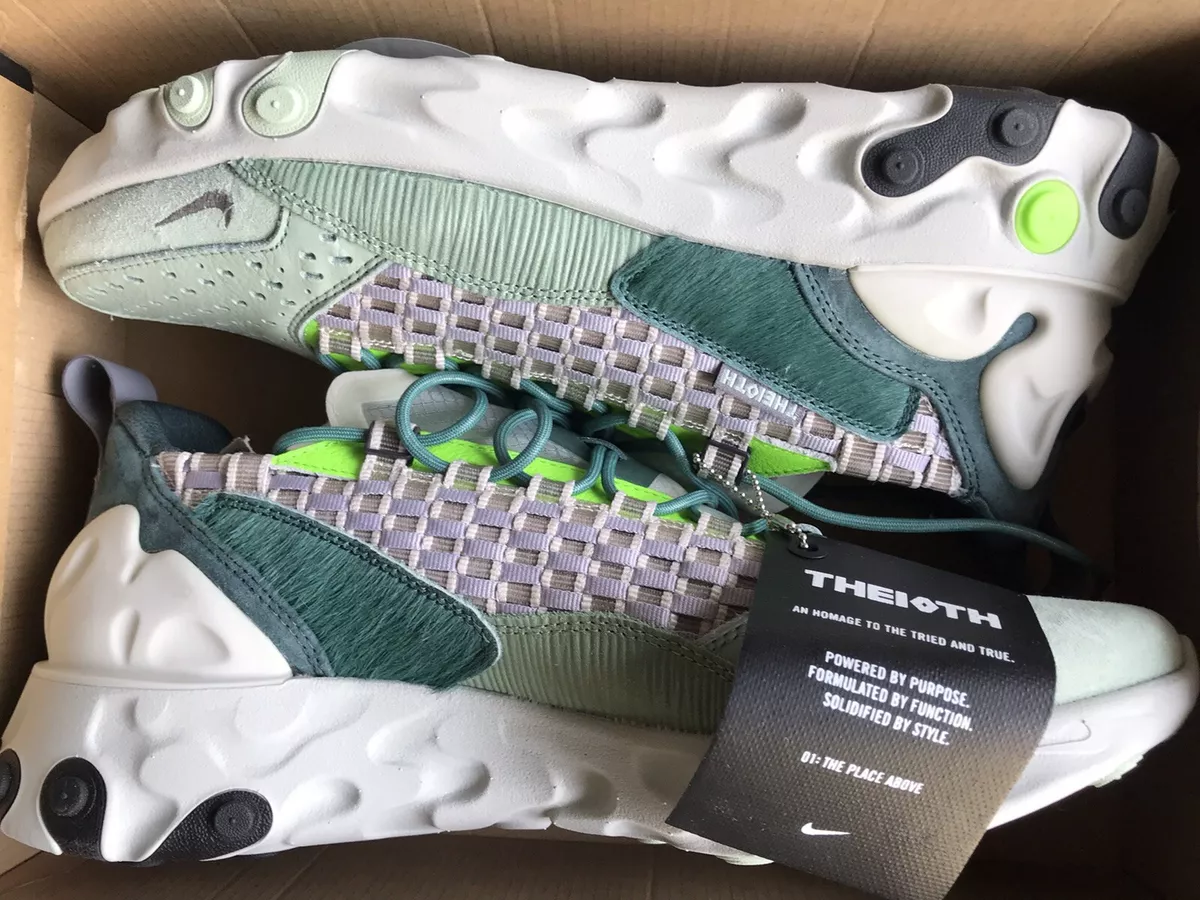 New Nike React Sertu CT3442 300 Mint 44.5EUR 10.5US Faded Bruce Limited Atmos