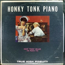 EDDIE "PIANO" MILLER Honky Tonk Piano PALACE M-663 VG+ 45rpm LP  Dixieland