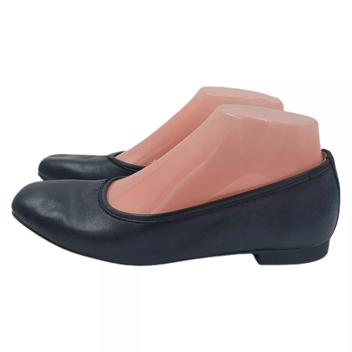 Paul Green NEW Black Leather Super Soft Round Toe Flats Size 3.5