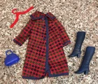 Vintage 1972 Mattel Barbie #3338 "Mainly For Rain" Coat Blue Squishy Boots