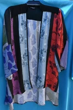 CITRON SIZE SMALL OPEN FRONT MULTI COLOR TOP 