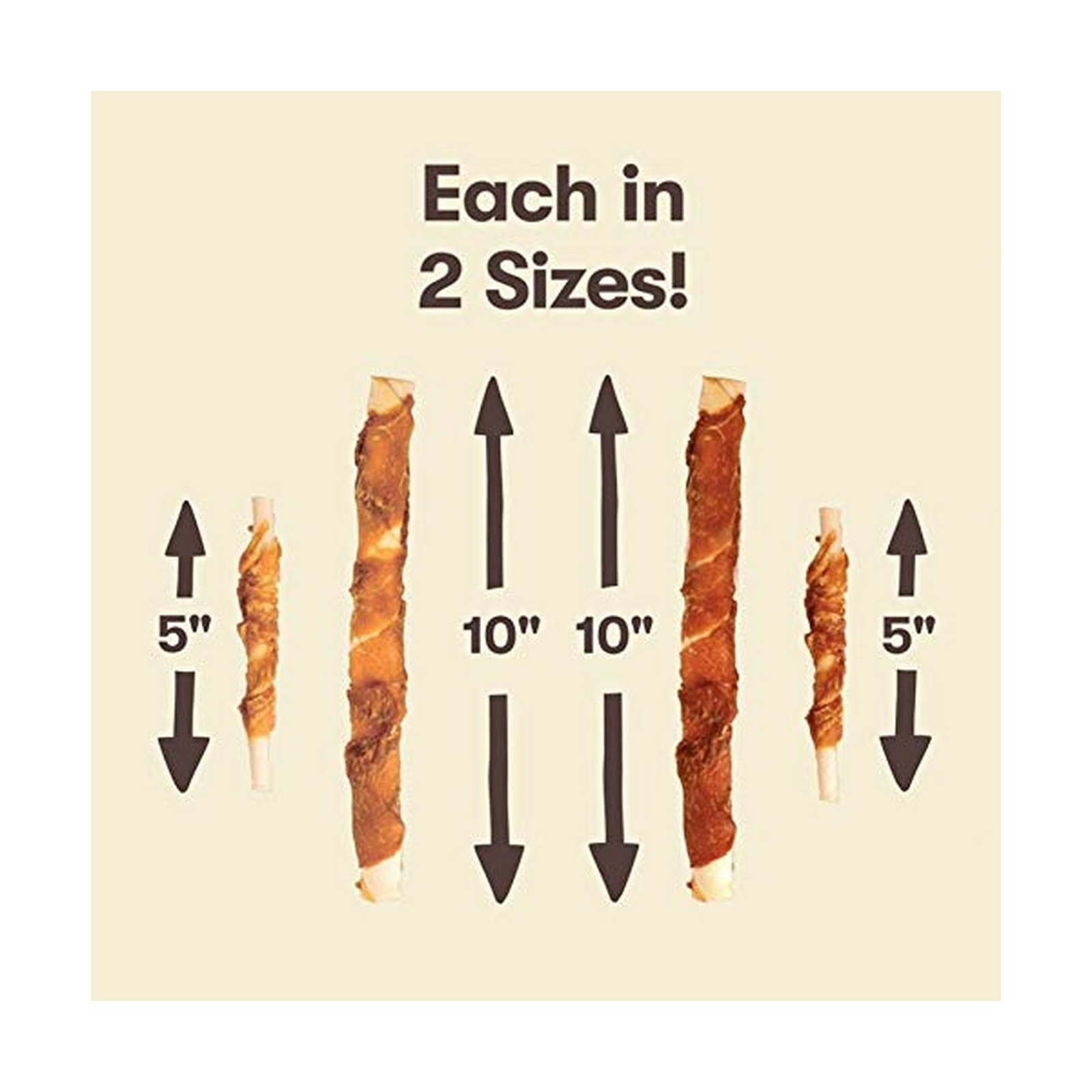 Pet 'n Shape Chicken Hide Twists Small Twist - 16 oz 100% Natural Chicken Breast