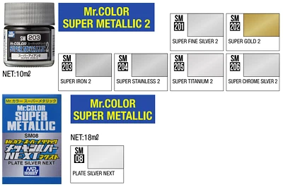 Mr. Hobby Mr. Color Super Metallic 2 Series 10ml - US