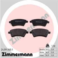 Zimmermann BremsbeläGe Vorne FüR Suzuki SX4 Stufenheck Fiat Sedici