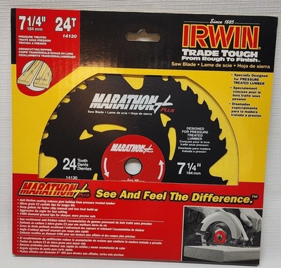 Irwin Marathon 14130 7-1/4'' 24 Tooth Portable Corded Circular Saw Blades