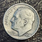 1954-D Roosevelt Dime Silver Circulated Uncertified US Coin