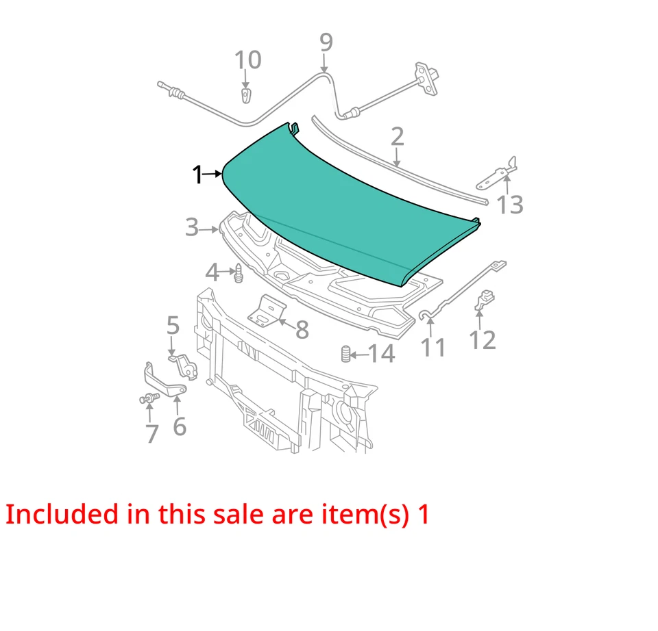 Used Hood fits: 2019 Gmc Savana 2500 van Grade C Foto 3 de 4