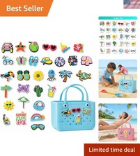 16Pcs/30Pcs Bogg Bag Charms, Beach Accessories Cute Charms for Bogg Bag Rubber T