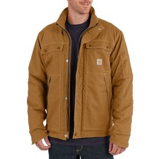Carhartt Men's Big and Tall Flame-Resistant Full Swing Quick Duck Coat, Brown,