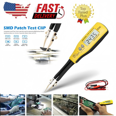 #ad #ad HoldPeak Smart Tweezer LCR ESR SMD Tester Ohm Capacitance Diode meterHandheld US $20.89