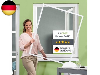 empasa Insektenschutz Fenster Basic mit Alurahmen und FILATEC  Gewebe in 