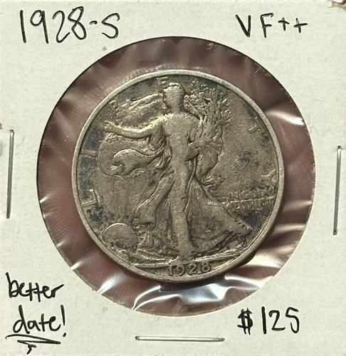 1928-S Walking Liberty Half Dollar VF/XF