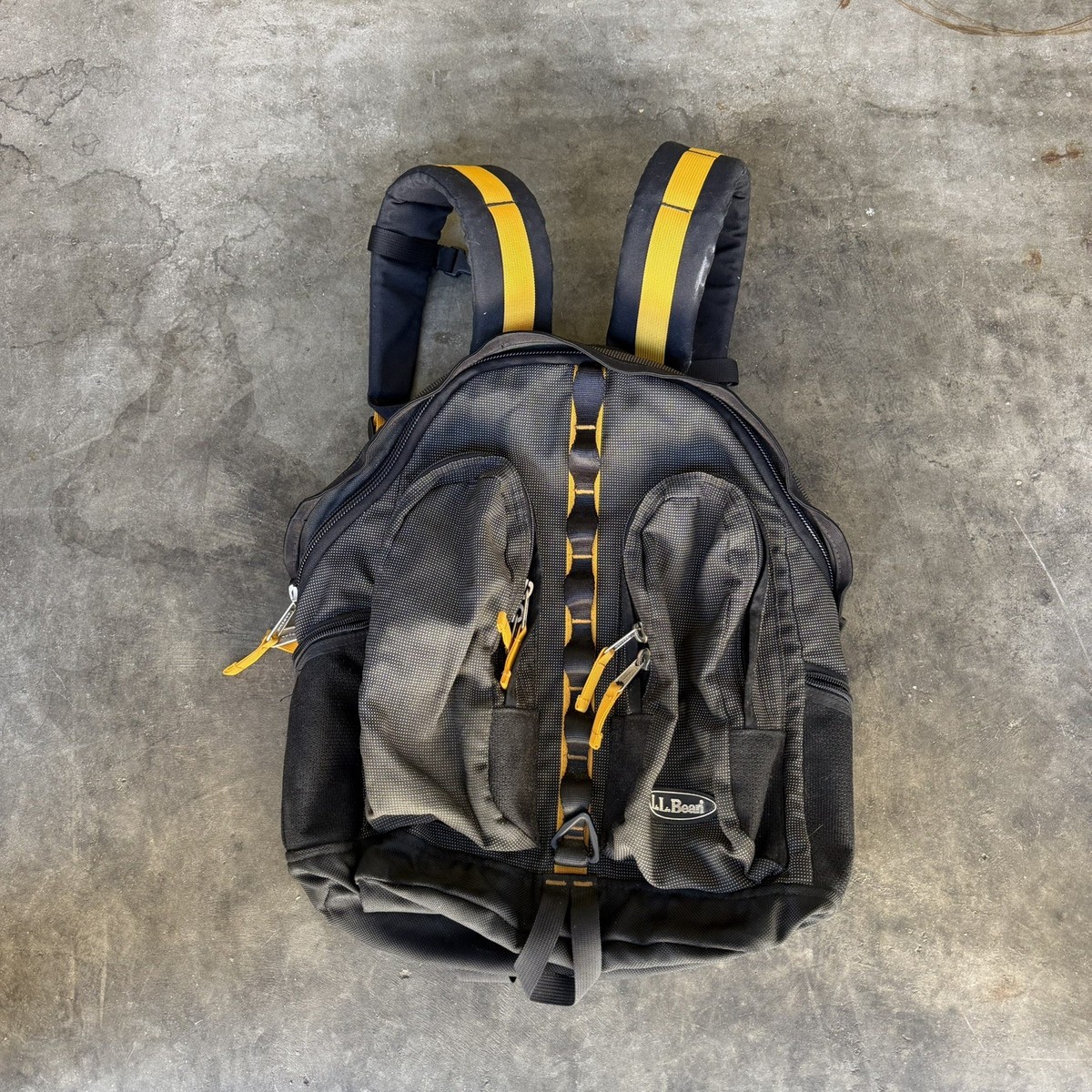 L.L. Bean Yellow and Black Backpack LL Bean Backpack L.L. Bean | Mercari main image 2