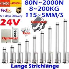 200N 300N 2000N Linear Actuator DC 24V Electric Linear Actuator 50mm -1200mm