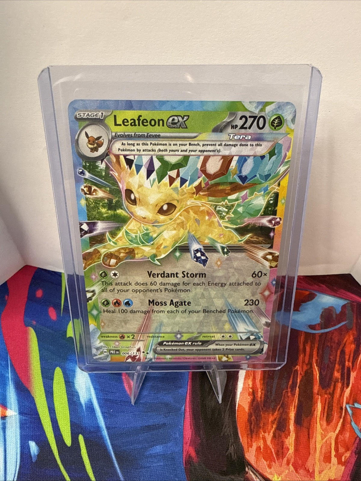 Pokémon Cards Leafeon ex 006/131 Ultra Rare Prismatic Evolutions- (NM)