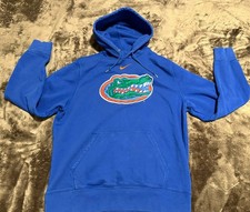 Men  s Florida Gators Nike Center Swoosh Logo Hoodie Blue Sweatshirt Y2K L/XL