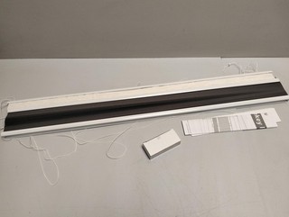 Sekey Plissee Doppelplissee Day Night Verdunkelung ohne Bo 90x200cm Druck & Grau