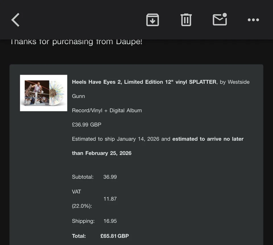 WESTSIDE GUNN - HEELS HAVE EYES 2 - 12" vinyl SPLATTER - Image 4 of 4